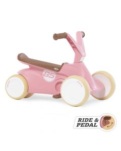 BERG GO² Retro Pink Pedal Gokart Tretfahrzeug Rutschfahrzeug Laufrad 24.50.07.00
