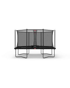 Trampolin BERG Ultim Favorit Regular 410 Schwarz Airflow + Safety Net Comfort 32.25.64.42